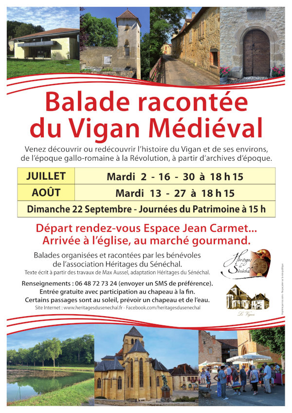 Affiche des balades racontées au Vigan